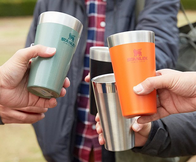 16oz Stanley Pint Glass Stainless Steel, Personalized Stainless Glass, Laser Engraved Pint Glass