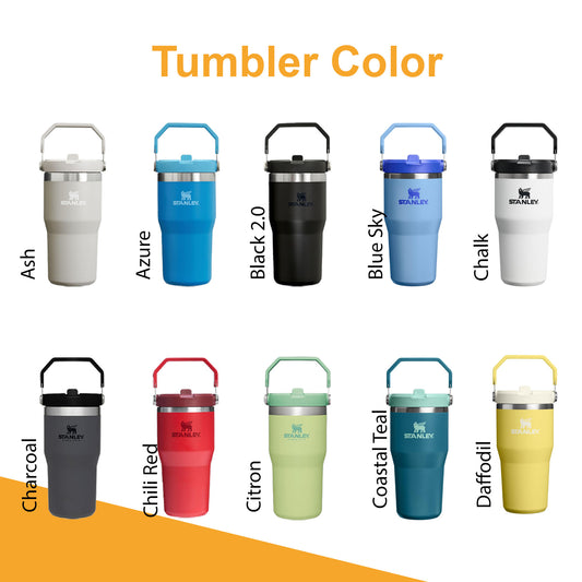 20oz Personalized Stanley IceFlow Stainless Steel Tumbler, Stanley Iceflow Custom Tumbler, Laser Engraved Travel Cup, Hydration, Camping.