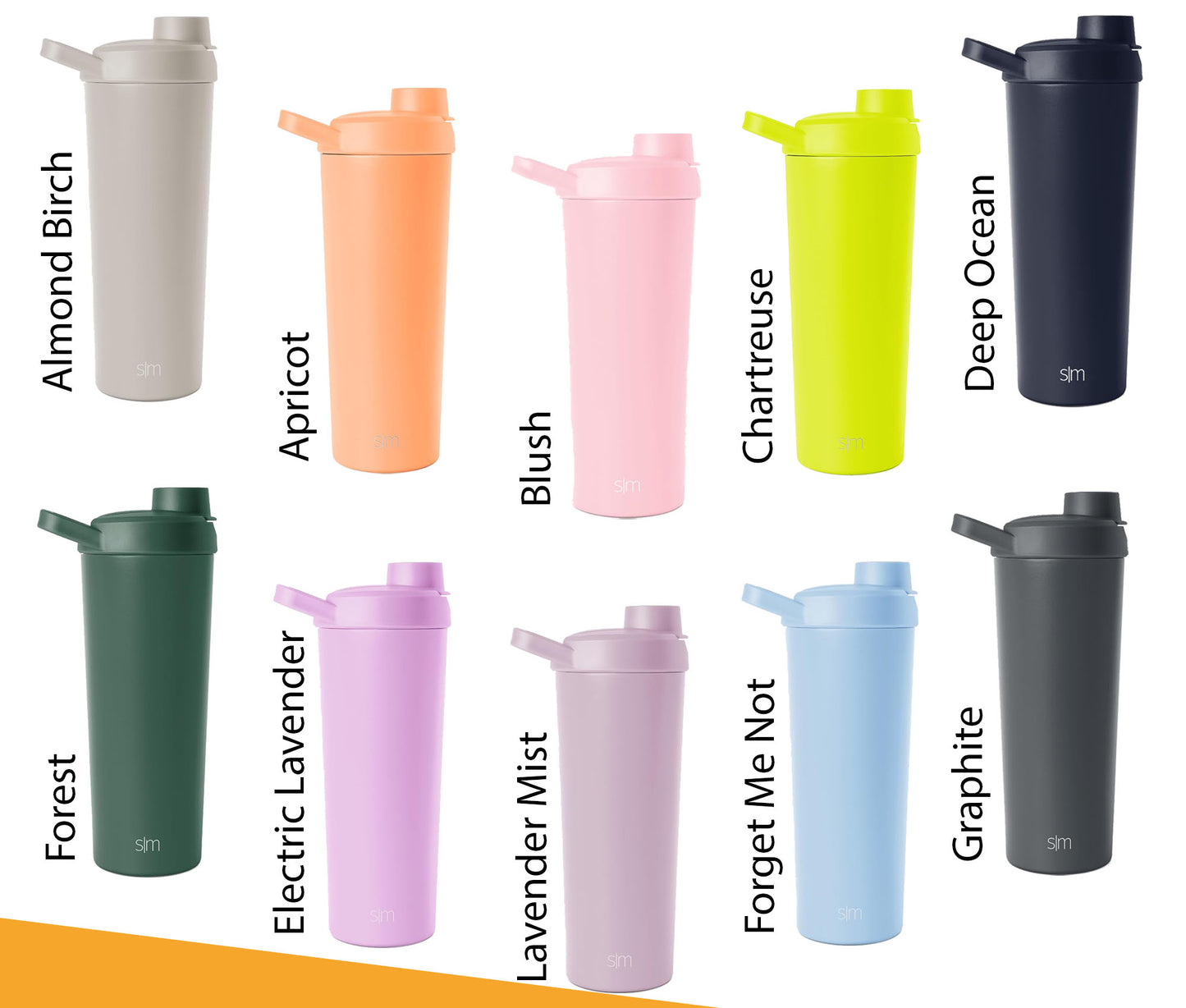 24oz Simple Modern Insulated Protein Shaker, Personlized Stainless Steel Tumbler, Laser Engrave Custom Water Bottle for Sports and Travel.