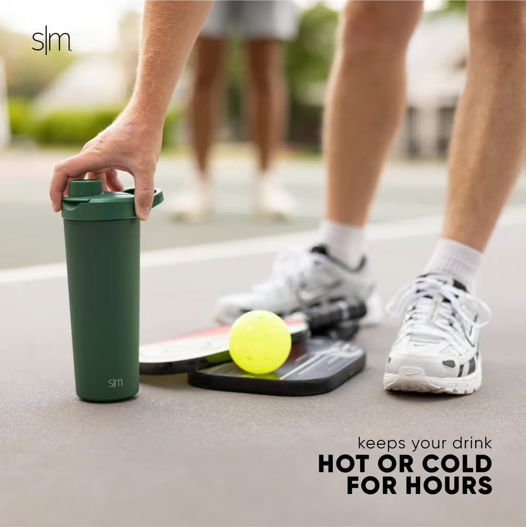 24oz Simple Modern Insulated Protein Shaker, Personlized Stainless Steel Tumbler, Laser Engrave Custom Water Bottle for Sports and Travel.