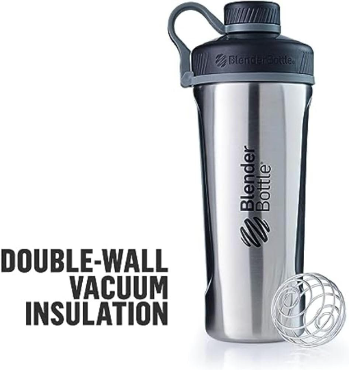 26oz Thermal Blender Bottle, Radian Shaker Cup, Double Walled 304,Personalized Stainless Steel Bottle, Laser Engrave Vacuum Flask