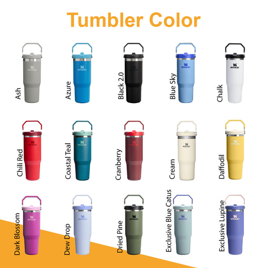 30oz Stanley IceFlow Flip Straw Bottle, Personalized Stainless Steel Tumbler, Laser Engraved Travel Cup, Gift for Best Friend, best for Gym