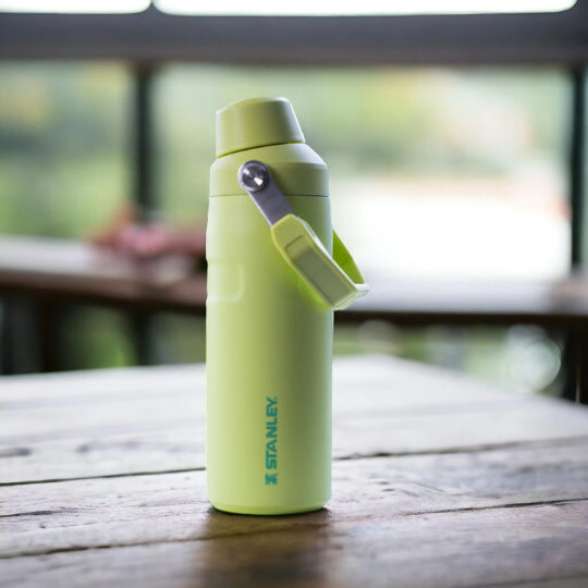36oz Stanley Ice Flow Fast Flow Bottle, Personalized Stainless Steel Water Bottle,Laser Engraved Bottle with Integrated cap holder and Lid