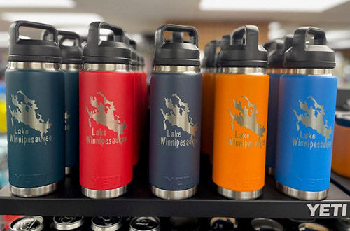 36oz YETI Rambler Stainless Steel Water Bottle, Personalized Vacuum Insulated Bottle, Laser Engraved Water Bottle with Straw Cap, Drinkware