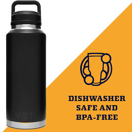 18oz, 36oz YETI Rambler Bottle Stainless Steel, Personalized Stainless Steel Bottle, Laser Engraved Bottle