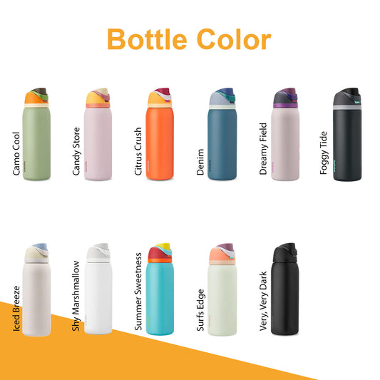 40oz Owala Insulated Water Bottles, Personlized Stainless Steel Water Bottle, Laser Engrave Custom Water Bottle with Straw Laser Engraving