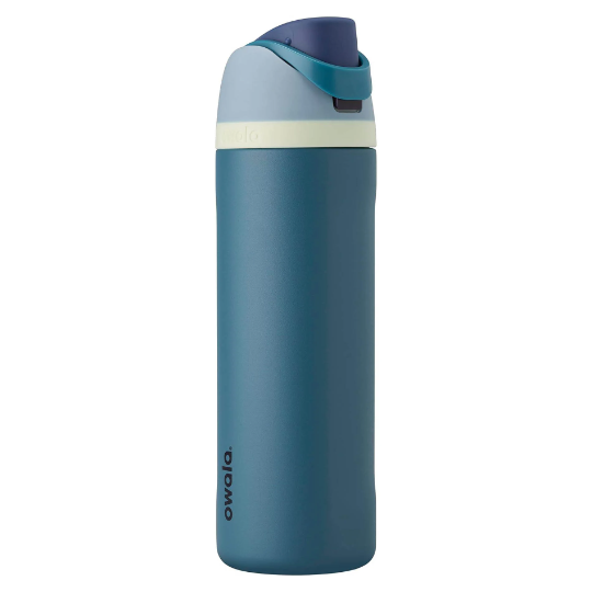 Owala Demin color Insulated Water Bottles, Personlized Stainless Steel Water Bottle, Laser Engrave Custom Water Bottle with Straw.