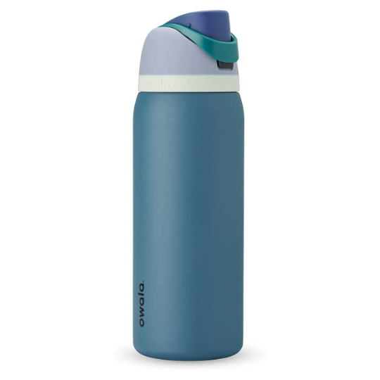 Owala Demin color Insulated Water Bottles, Personlized Stainless Steel Water Bottle, Laser Engrave Custom Water Bottle with Straw.