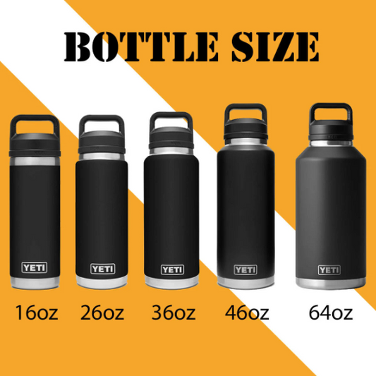 Personalized Rescue Red Color YETI Rambler Stainless Steel Bottle, Vacuum Insulated Custom Bottle, Laser Engraved Bottle in Different Size