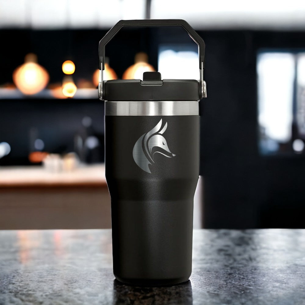 Personalized Stanley 20oz IceFlow Stainless Steel Tumbler, Stanley Iceflow Custom Tumbler, Laser Engraved Travel Cup, Hydration, Camping.