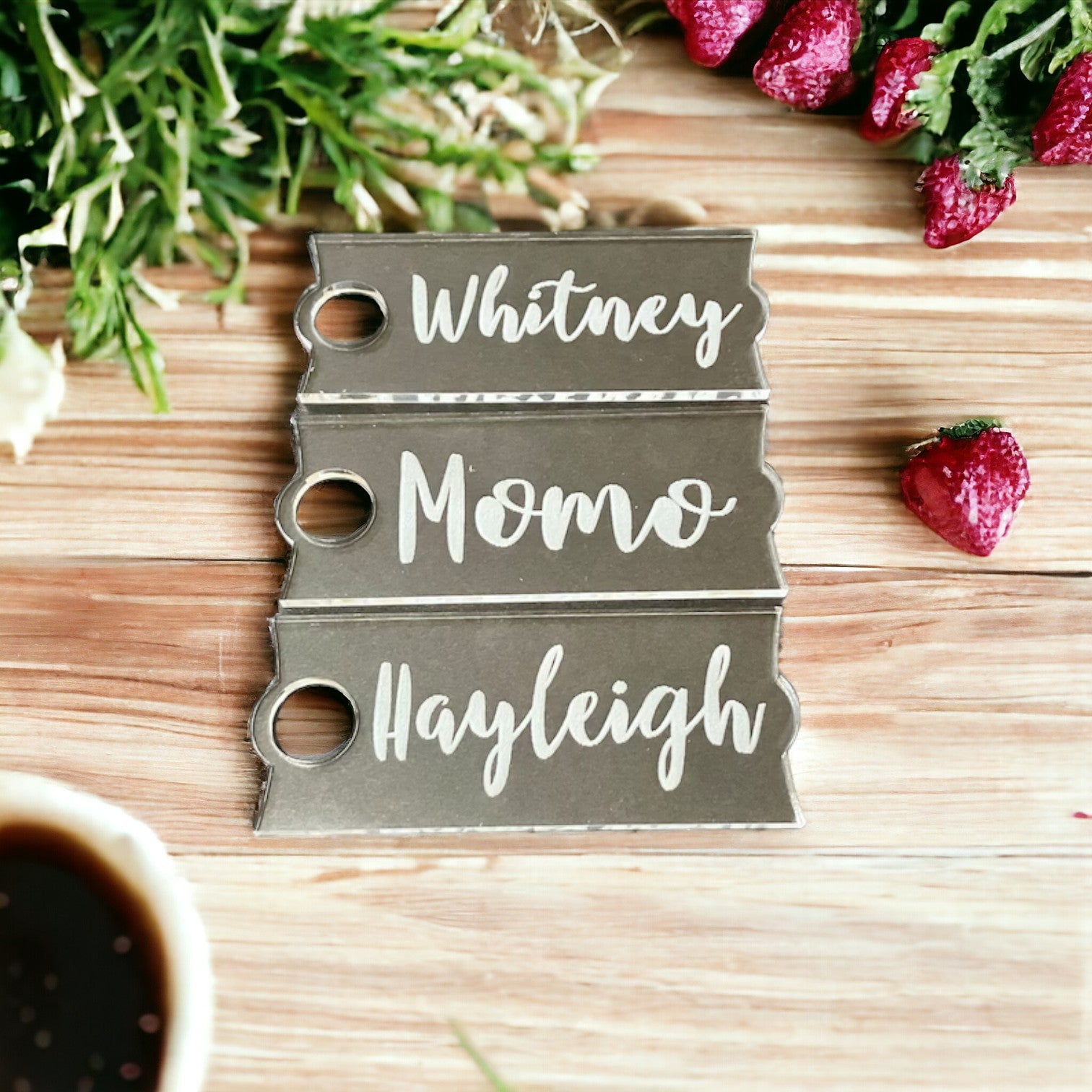 Personalized Stanley Tumbler Name Plate | Custom Stanley Cup Name Tag | Tumbler Accessories 20oz, 30oz, 40oz, Lid Topper, Acrylic Name Tag