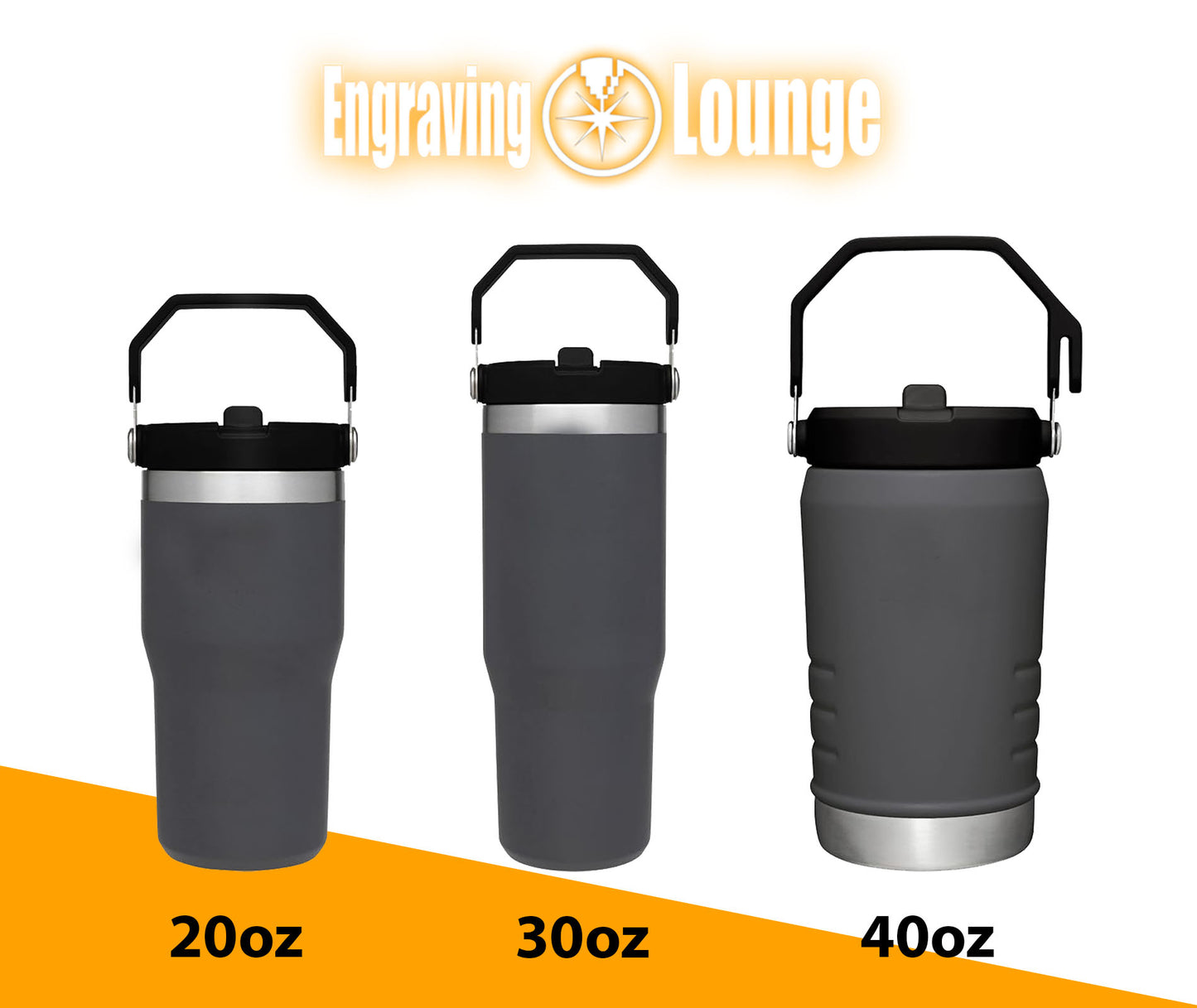 Stanley IceFlow Stainless Steel Tumbler, Personalized Stainless Steel Tumbler, Laser Engraved Tumbler, 20oz,30oz.