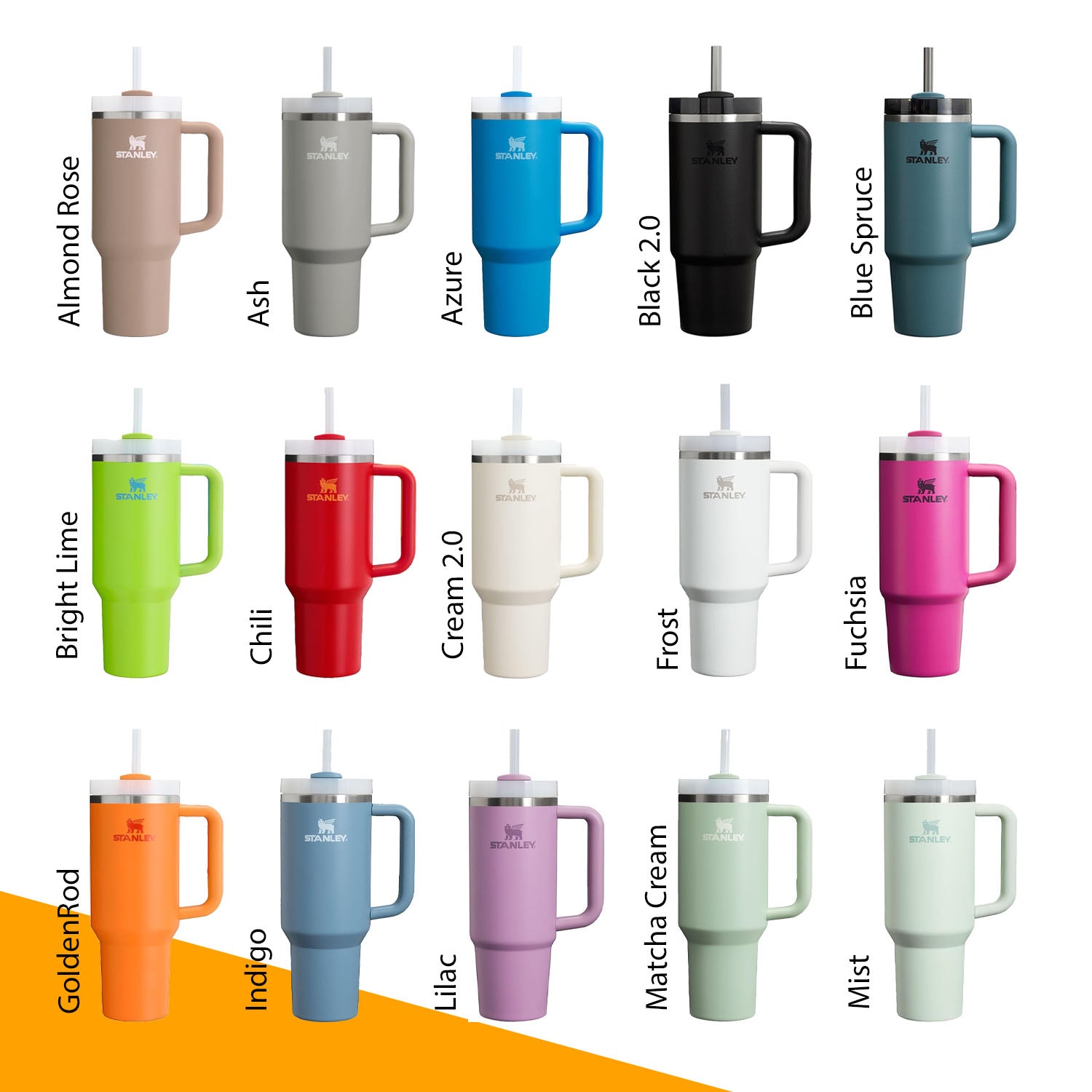 Stanley Quencher H2.0 Strainless Steel Tumbler, Personalized Stainless Steel Tumbler, Laser Engraved Tumbler, 20oz,30oz,40oz