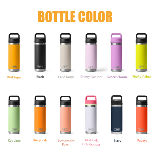 YETI Rambler 18oz Stainless Steel Water Bottle, Personalized Vacuum Insulated Bottle, Laser Engraved Water Bottle with Straw Cap, Drinkware 1 engraving lounge