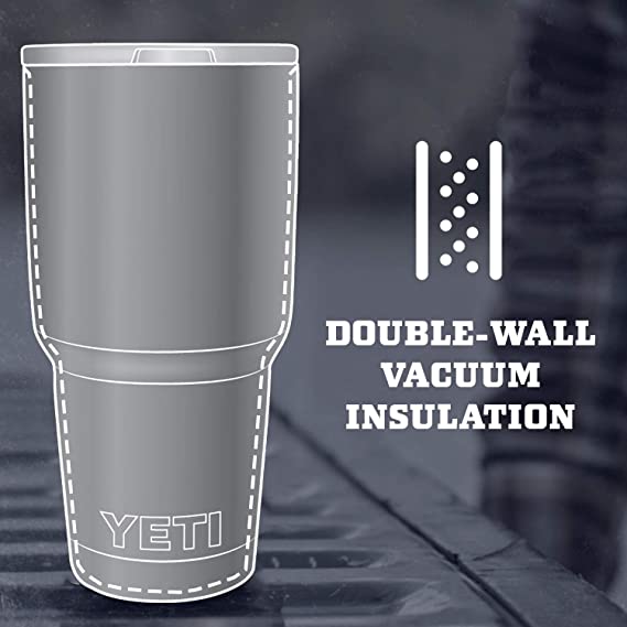 YETI Rambler Tumbler Stainless Steel, Personalized Stainless Steel Tumbler, Laser Engraved Tumbler, 30oz, 16oz