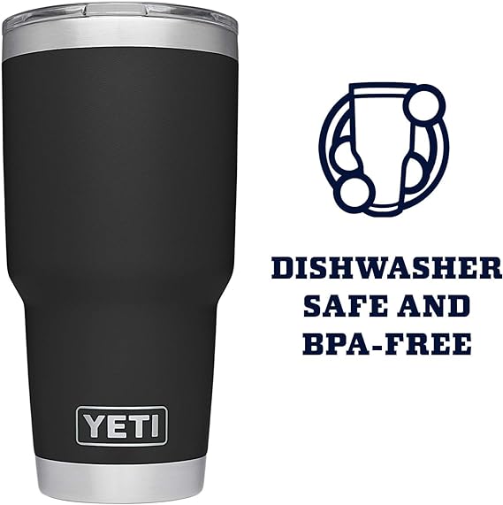 YETI Rambler Tumbler Stainless Steel, Personalized Stainless Steel Tumbler, Laser Engraved Tumbler, 30oz, 16oz