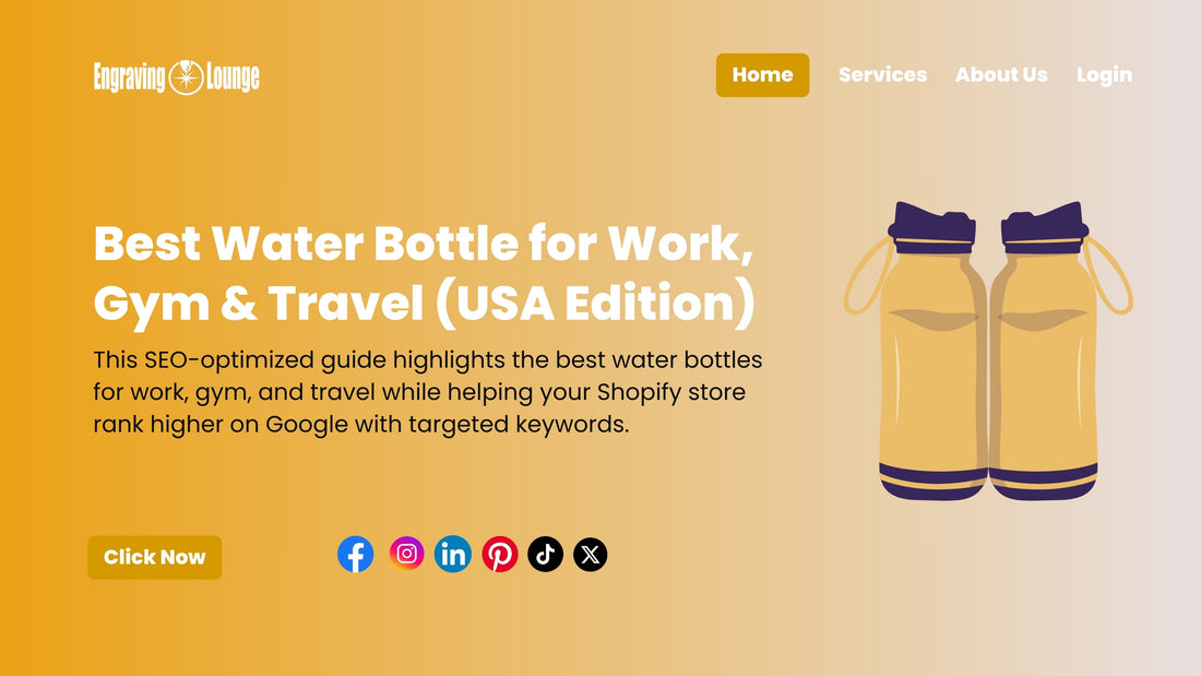 Best Water Bottle for Work, Gym & Travel (USA Edition)