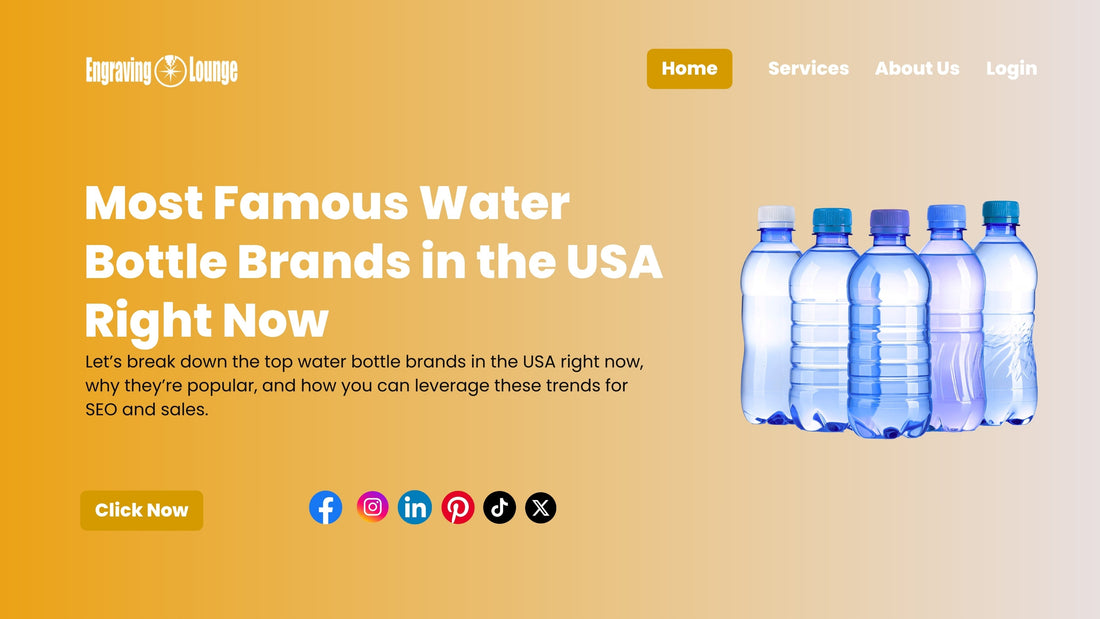 Most Famous Water Bottle Brands in the USA Right Now