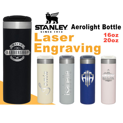 16oz, 20oz Stanley AeroLight Transit Stainless Steel Bottle, Personalized Stainless Steel Bottle, Laser Engraved Bottle