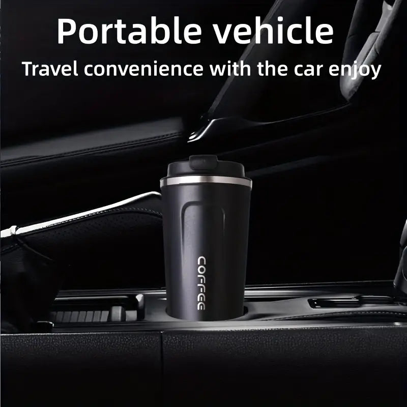 17oz Stainless Steel Travel  Mug, Personalized Laser Engrave Insulated  Mug with Lid for Tea, Coffee, Birthday Gifts