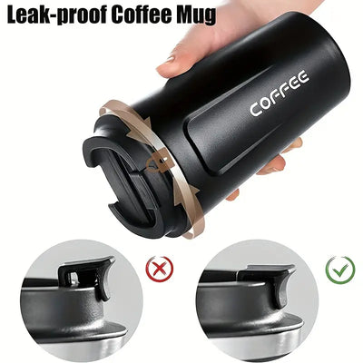 17oz Stainless Steel Travel  Mug, Personalized Laser Engrave Insulated  Mug with Lid for Tea, Coffee, Birthday Gifts