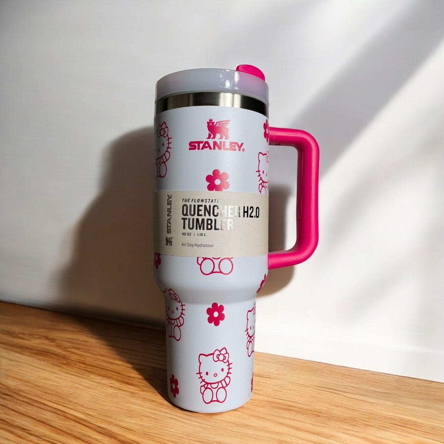 40oz Stanley Stainless Steel Tumbler, Personalized Tumbler With Lid and Straw, Laser Engraved Tumbler, Gift for Her, Drinkware.