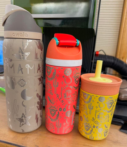 Personalized Owala 12oz Kids Tumbler, Laser Engraved Tumbler for child, Best Gift for child, School Bottle, Custom Owala Name tumbler