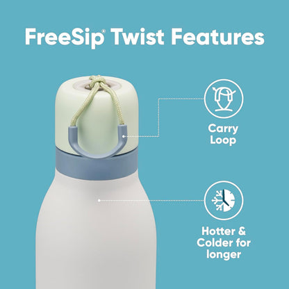 18oz, 24oz Owala FreeSip Twist Water Bottles | Laser Engraved Stainless Steel Water Bottle with Straw | Best For Travel, Sports and Gym.