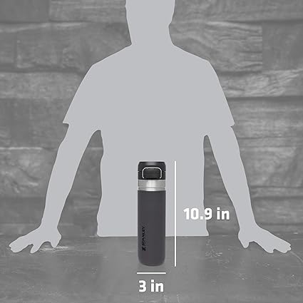 24oz, 36oz Stanley Go Quick Flip Go Water Bottle, Double Walled 304,Personalized Stainless Steel Water Bottle, Laser Engrave Vacuum Flask,Sports,Travel