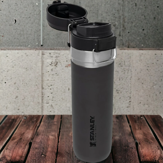 24oz, 36oz Stanley Go Quick Flip Go Water Bottle, Double Walled 304,Personalized Stainless Steel Water Bottle, Laser Engrave Vacuum Flask,Sports,Travel