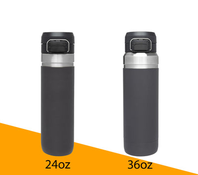 24oz, 36oz Stanley Go Quick Flip Go Water Bottle, Double Walled 304,Personalized Stainless Steel Water Bottle, Laser Engrave Vacuum Flask,Sports,Travel