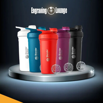 24oz BlenderBottle Strada Twist Cap Shaker Cup,  Double Walled 304, Personalized Stainless Steel Bottle, Laser Engrave Vacuum Flask