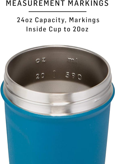 24oz BlenderBottle Strada Twist Cap Shaker Cup,  Double Walled 304, Personalized Stainless Steel Bottle, Laser Engrave Vacuum Flask
