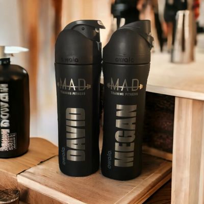 24oz Owala Insulated Water Bottles, Personlized Stainless Steel Water Bottle, Laser Engrave Custom Water Bottle with Straw for Sports