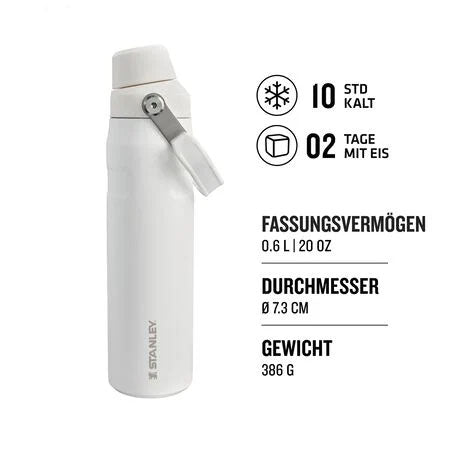 24oz Stanley Ice Flow Fast Flow Bottle, Personalized Stainless Steel  Water Bottle,Laser Engraved Bottle with Integrated cap holder and Lid 7 engraving lounge