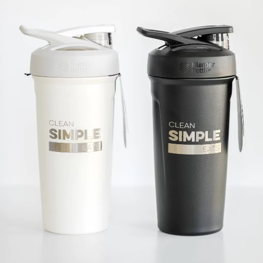 24oz Thermal Blender Bottle, Strada Flip Blender,  Double Walled 304,Personalized Stainless Steel Bottle, Laser Engrave Vacuum Flask