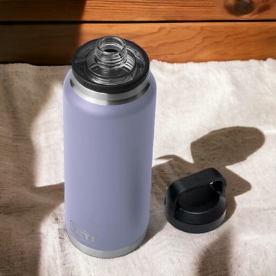 Personalized Cosmic Lilac Color YETI Rambler Stainless Steel Bottle, Vacuum Insulated Custom Bottle, Laser Engraved Bottle in Different Size