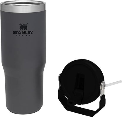 30oz Stanley IceFlow Flip Straw Bottle, Personalized Stainless Steel Tumbler, Laser Engraved Travel Cup, Gift for Best Friend, best for Gym 10 engraving lounge