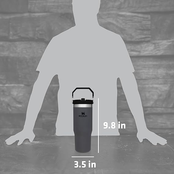 30oz Stanley IceFlow Flip Straw Bottle, Personalized Stainless Steel Tumbler, Laser Engraved Travel Cup, Gift for Best Friend, best for Gym 7 engraving lounge