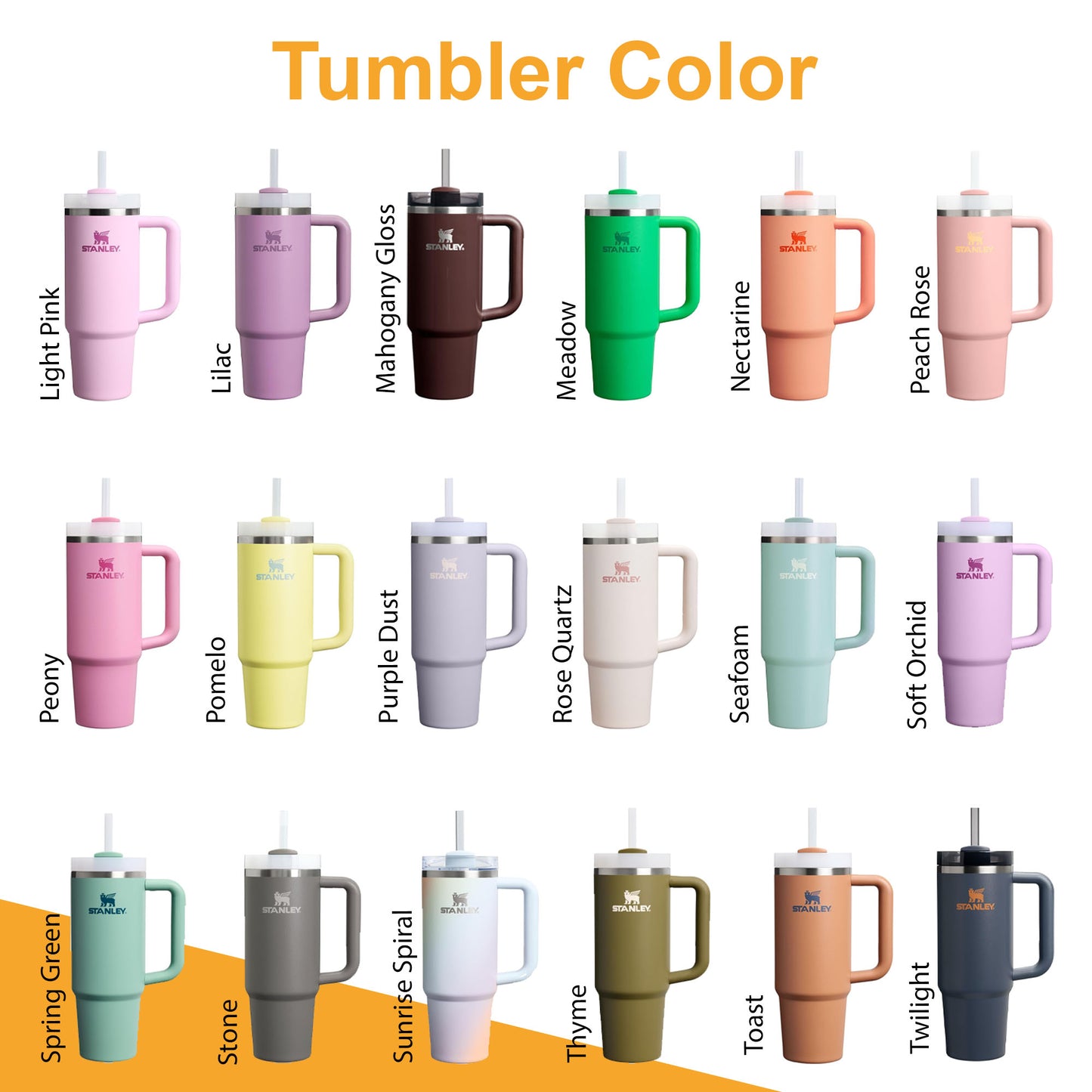 Stanley Quencher 30oz Tumbler,Personalized Stainless Steel Travel Cup, Custom Tumbler with Lid, Laser Engraved Tumbler,Hydration, Camping.