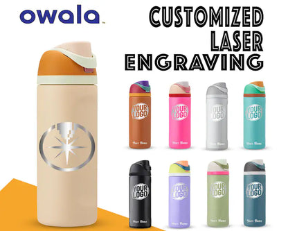 32oz Owala Insulated Water Bottles, Personlized Stainless Steel Water Bottle, Laser Engrave Custom Water Bottle with Straw Laser Engraving 9 engraving lounge