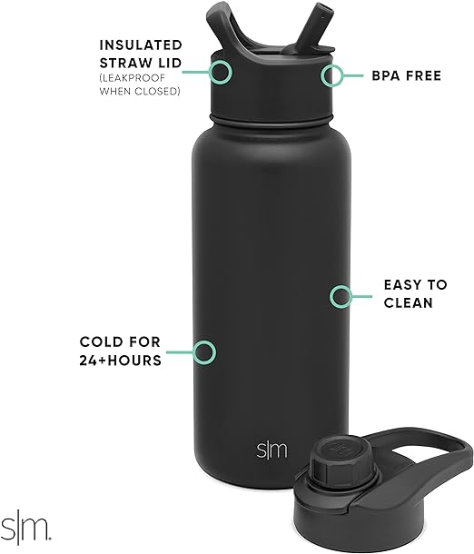 32oz Simple Modern Water Bottle with Straw and Chug Lid Vacuum Insulated, Personlized Stainless Steel Metal Thermos Bottles 32oz, Laser Engrave Custom Water Bottle,Reusable Leak Proof BPA-Free Flask for Sports Gym 7 engraving lounge