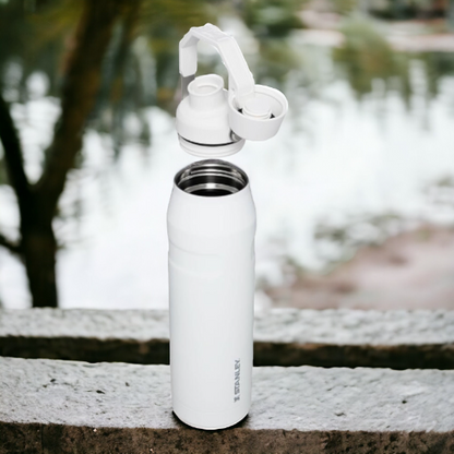 36oz Stanley Ice Flow Fast Flow Bottle, Personalized Stainless Steel  Water Bottle,Laser Engraved Bottle with Integrated cap holder and Lid