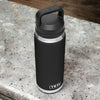 36oz YETI Rambler Stainless Steel Water Bottle, Personalized Vacuum Insulated Bottle, Laser Engraved Water Bottle with Straw Cap, Drinkware