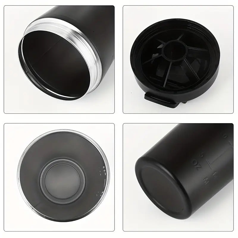 24oz Thermal Protein Shaker Bottle, Double Walled 304,Personalized Stainless Steel Powder Shaker Bottle, Laser Engrave Vacuum Flask