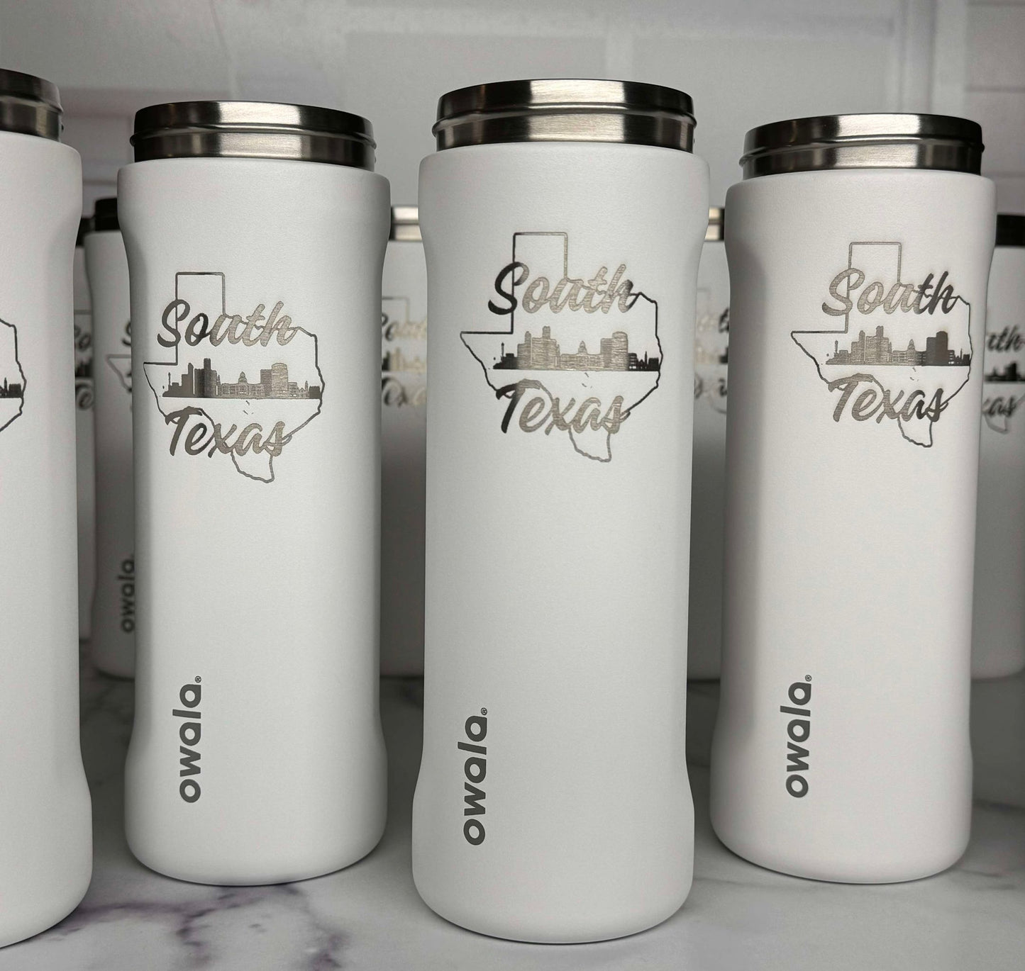 24oz Owala FreeSip Insulated Water Bottles | Laser Engraved Bottle, Name Owala Bottle, Logo Owala Bottle, Best For Travel, Sports, and Gym