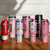 40oz Stanley Hello Kitty Laser Engraved Tumbler, Custom Tumbler with Straw and Lid in Different Colors