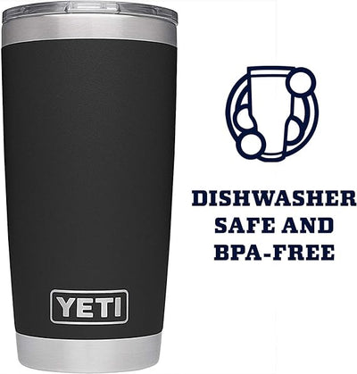 YETI Rambler Tumbler Stainless Steel, Personalized Stainless Steel Tumbler, Laser Engraved Tumbler, 20oz, 10oz