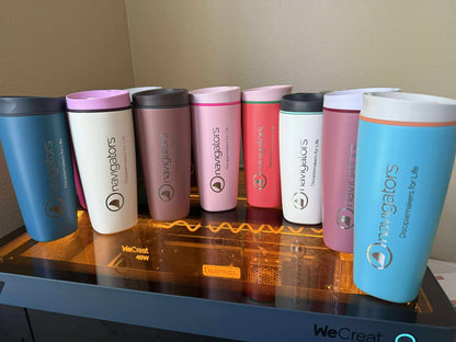 12oz, 20oz Owala Smooth Sip Tumbler | Personalized Stainless Steel Cup with Lid | Laser Engraved Insulated Tumbler For Coffee, Zengraved