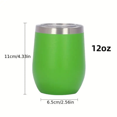 Egg Shaped Vacuum Flask 12oz, Personalized Stainless Steel Coffee Cup, Women's Outdoor Camping, Hiking, Driving, Back To School Supplies